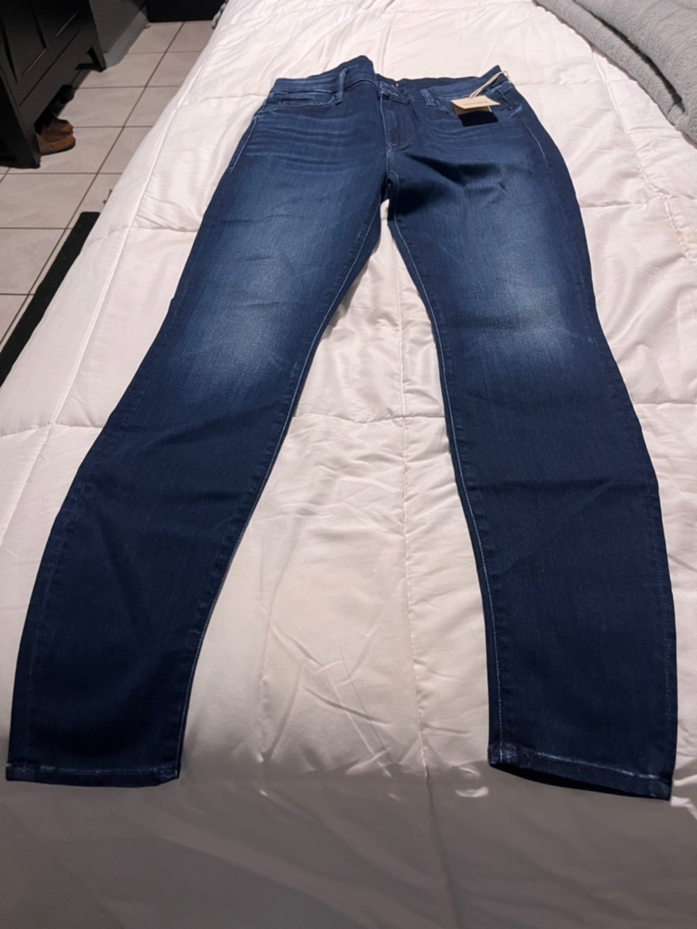 MOTHER Black Wash Skinny Jeans